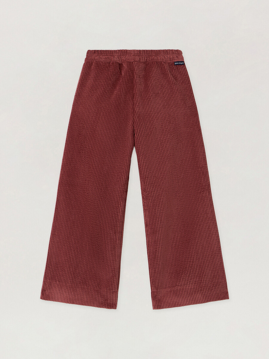 pantaloni a gamba larga in velluto a coste