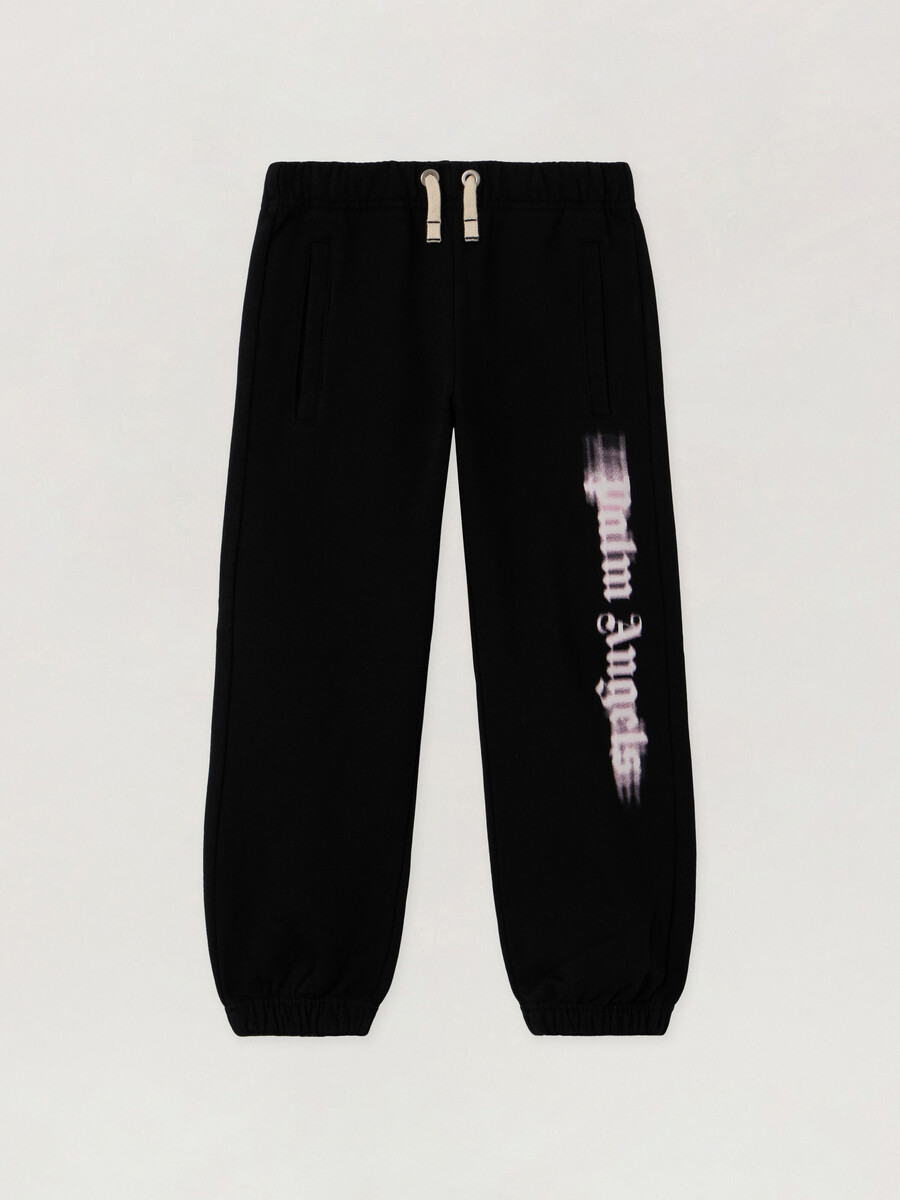 pantaloni della tuta regolari con logo sfocato