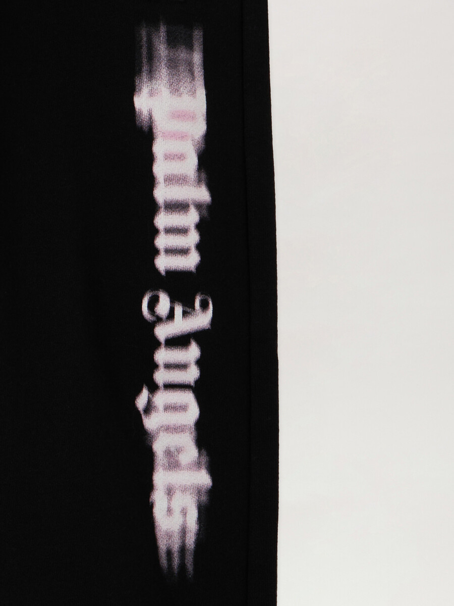 pantaloni della tuta regolari con logo sfocato