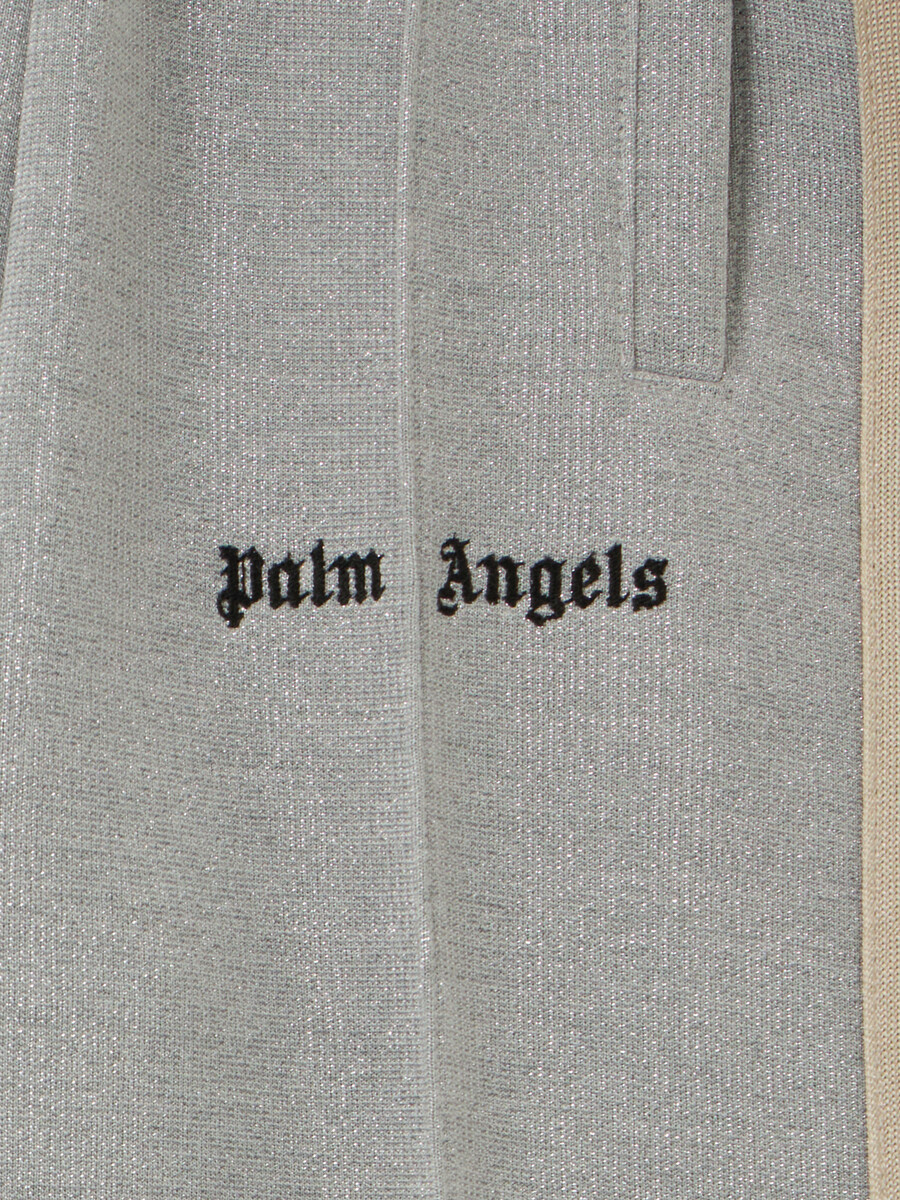 pantaloni da tuta a gamba larga in lurex