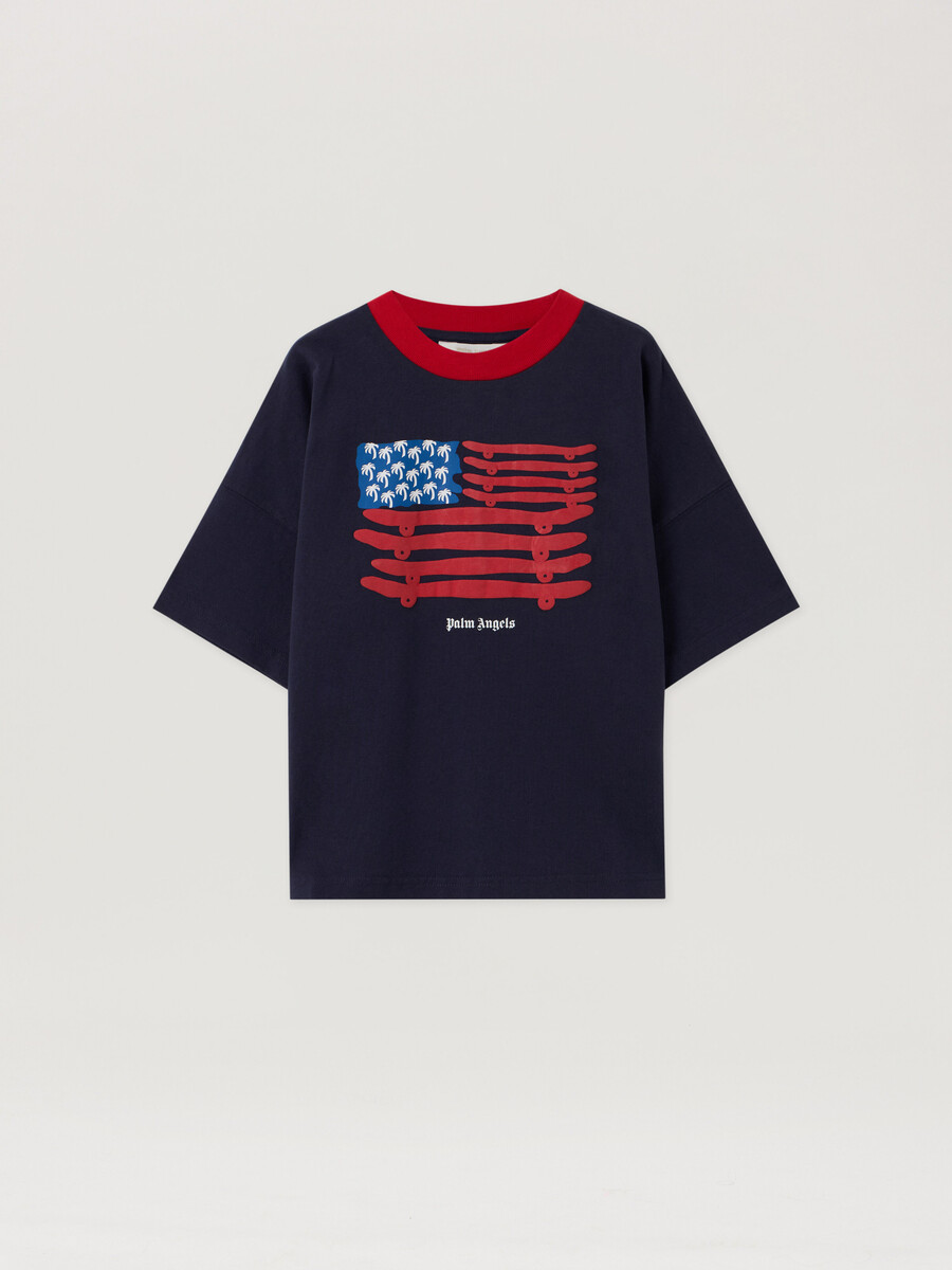 t-shirt girocollo con grafica skate