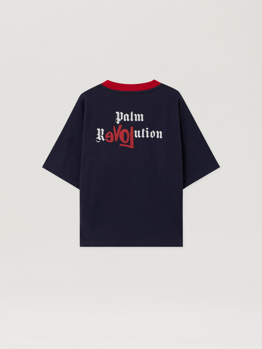 t-shirt girocollo con grafica skate