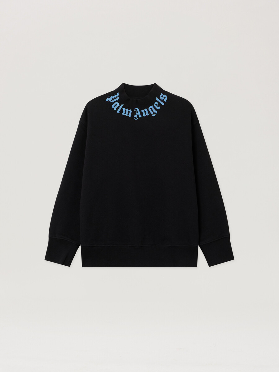 felpa con logo sul collo