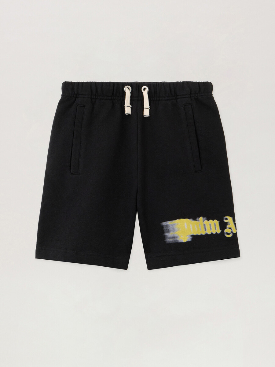 pantaloncini da tuta con logo sfocato