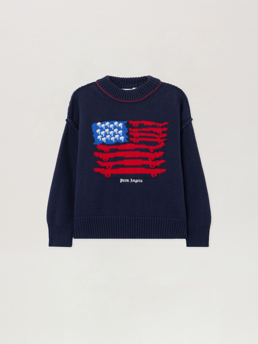 maglione con bandiera delle palme