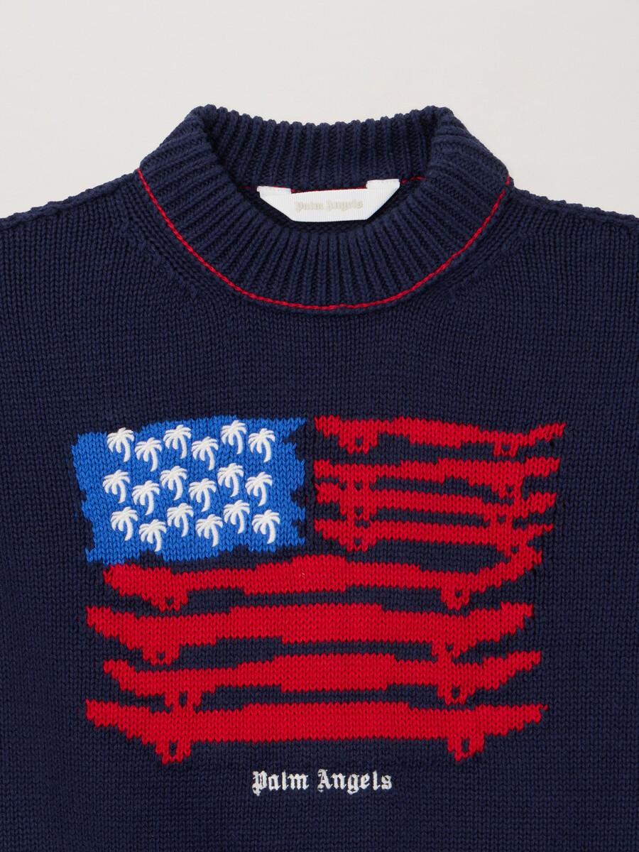 maglione con bandiera delle palme
