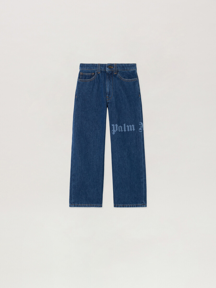 pantaloni in denim con logo classico