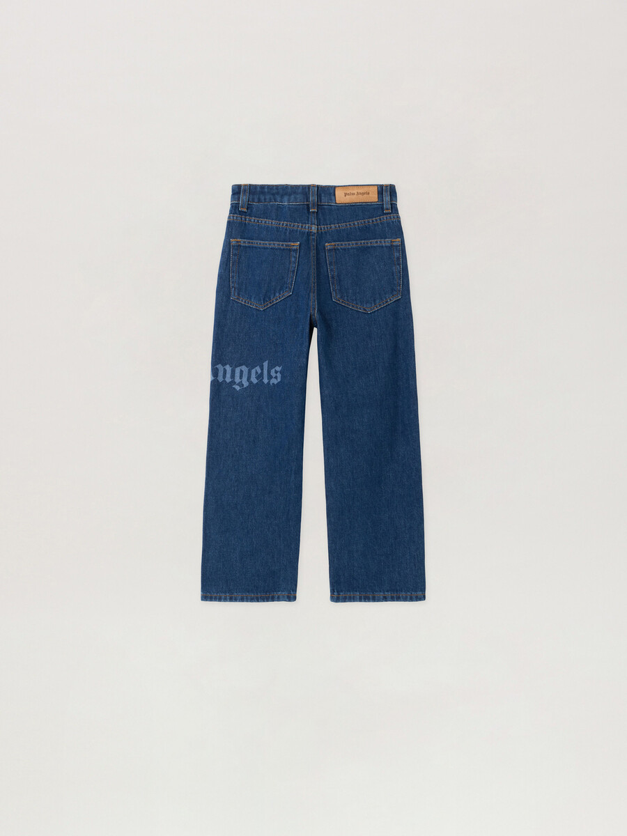 pantaloni in denim con logo classico