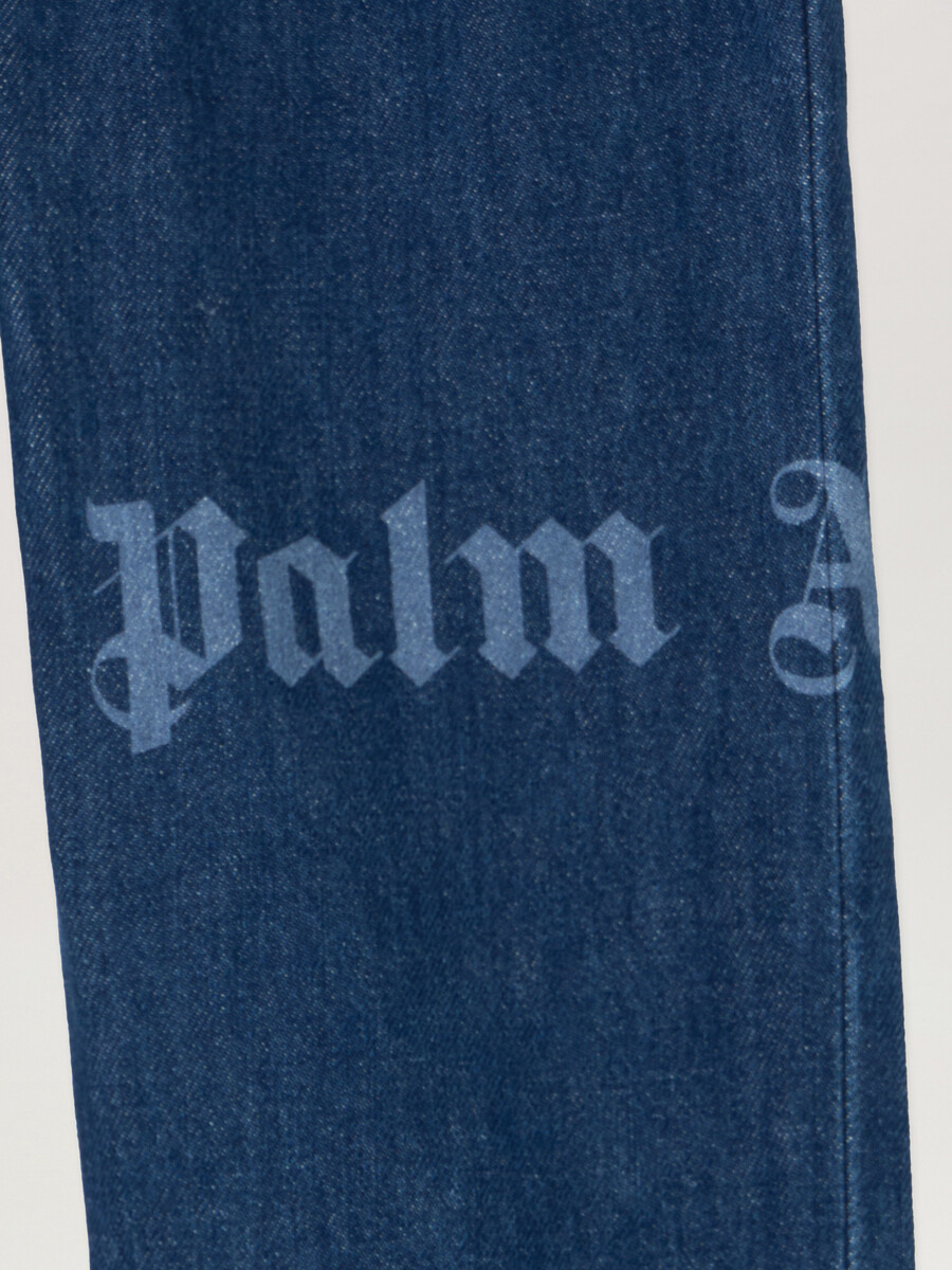 pantaloni in denim con logo classico