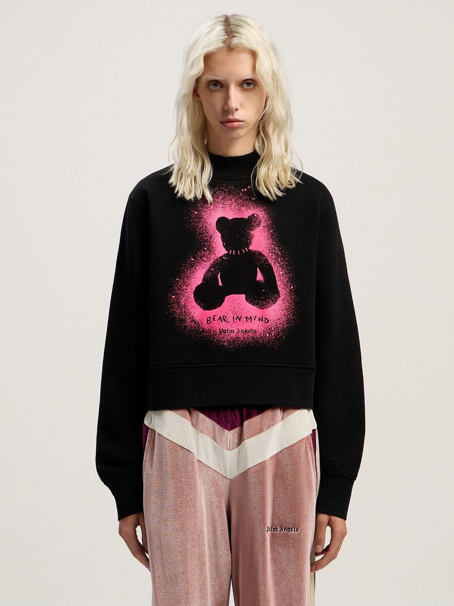 felpa girocollo aderente spray bear