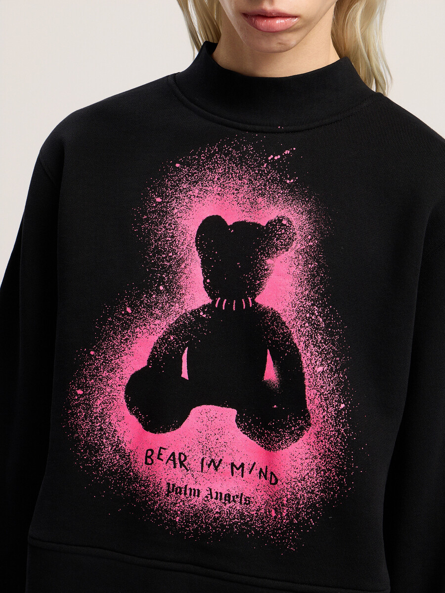 felpa girocollo aderente spray bear