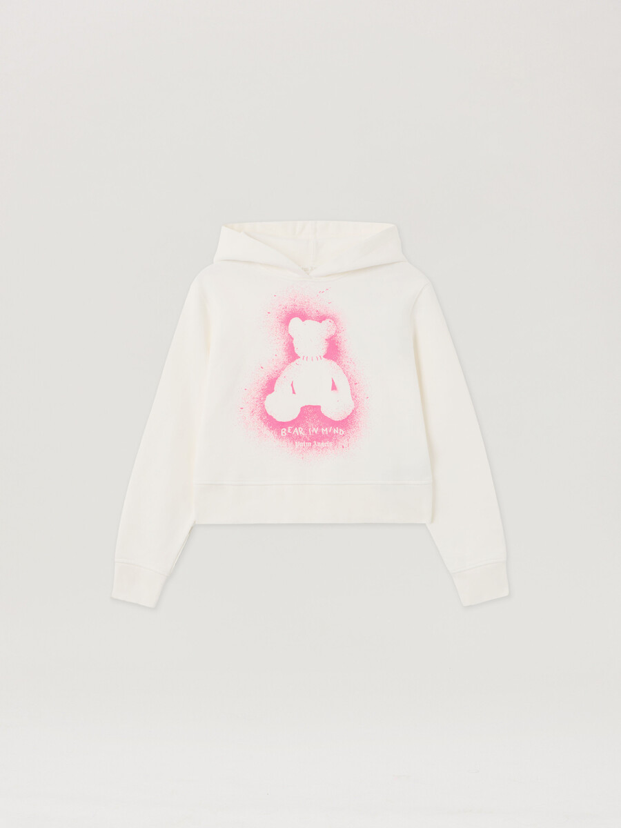 felpa con cappuccio aderente spray bear