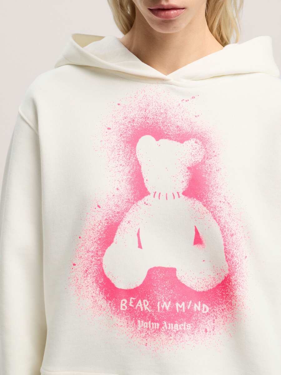felpa con cappuccio aderente spray bear