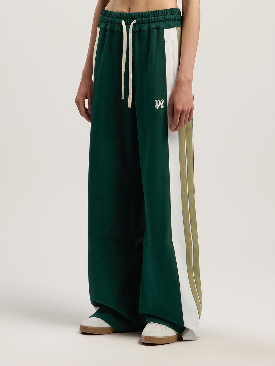 pantaloni della tuta color block con monogramma
