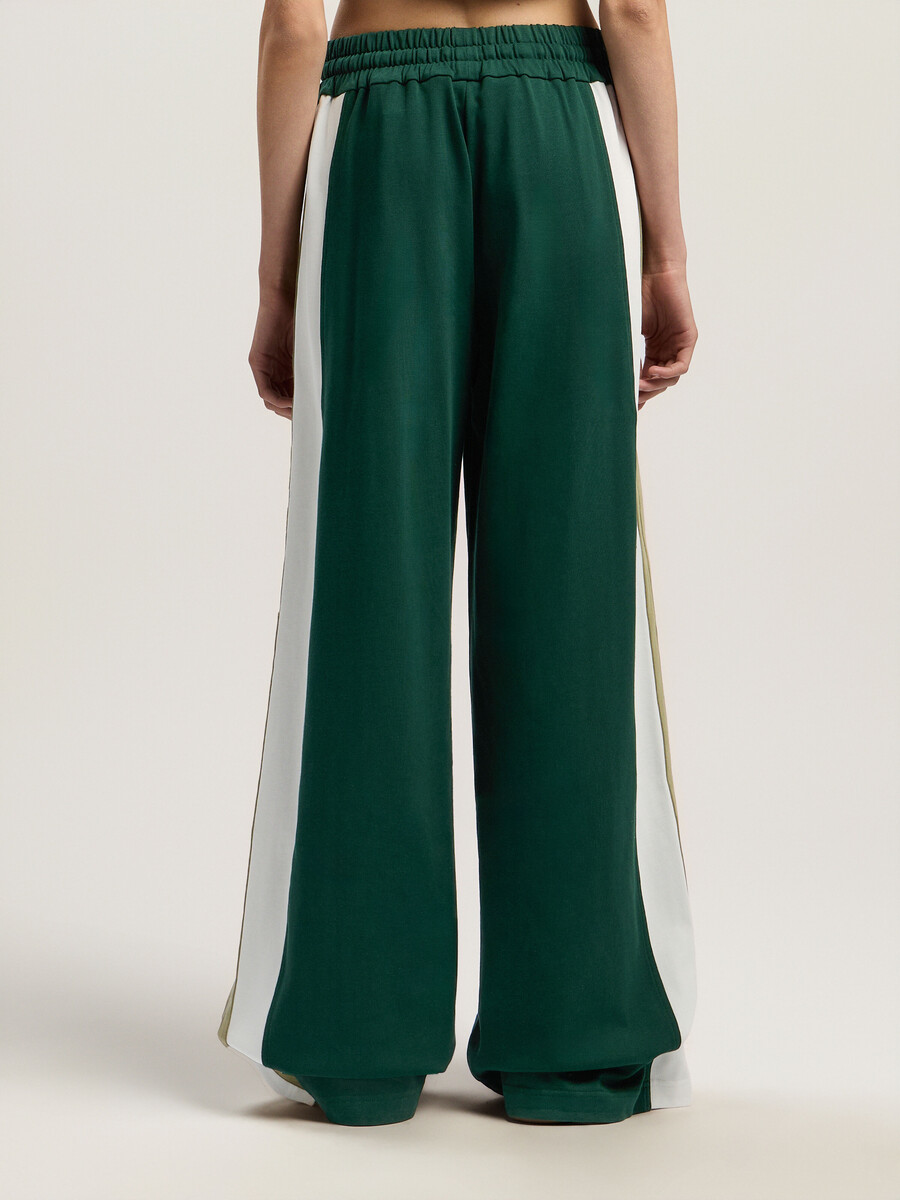 pantaloni della tuta color block con monogramma