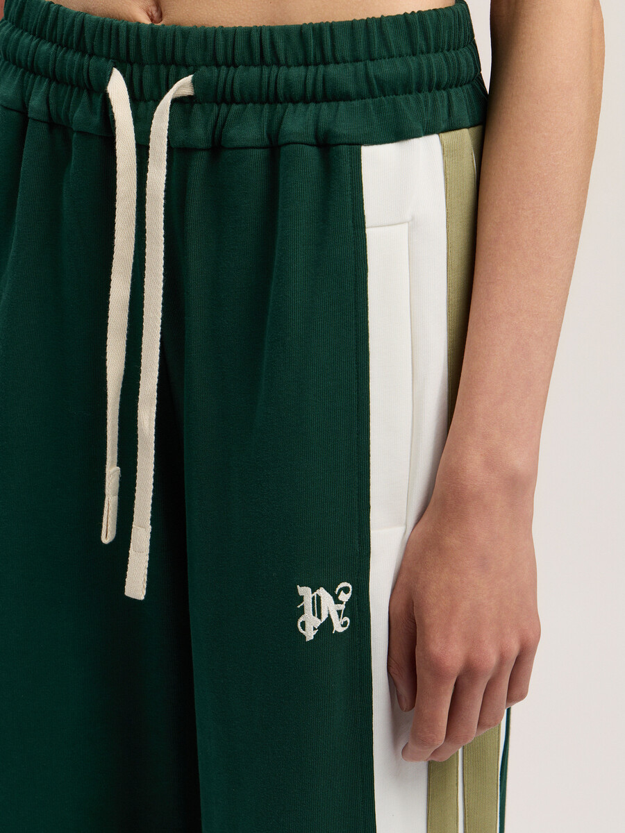 pantaloni della tuta color block con monogramma