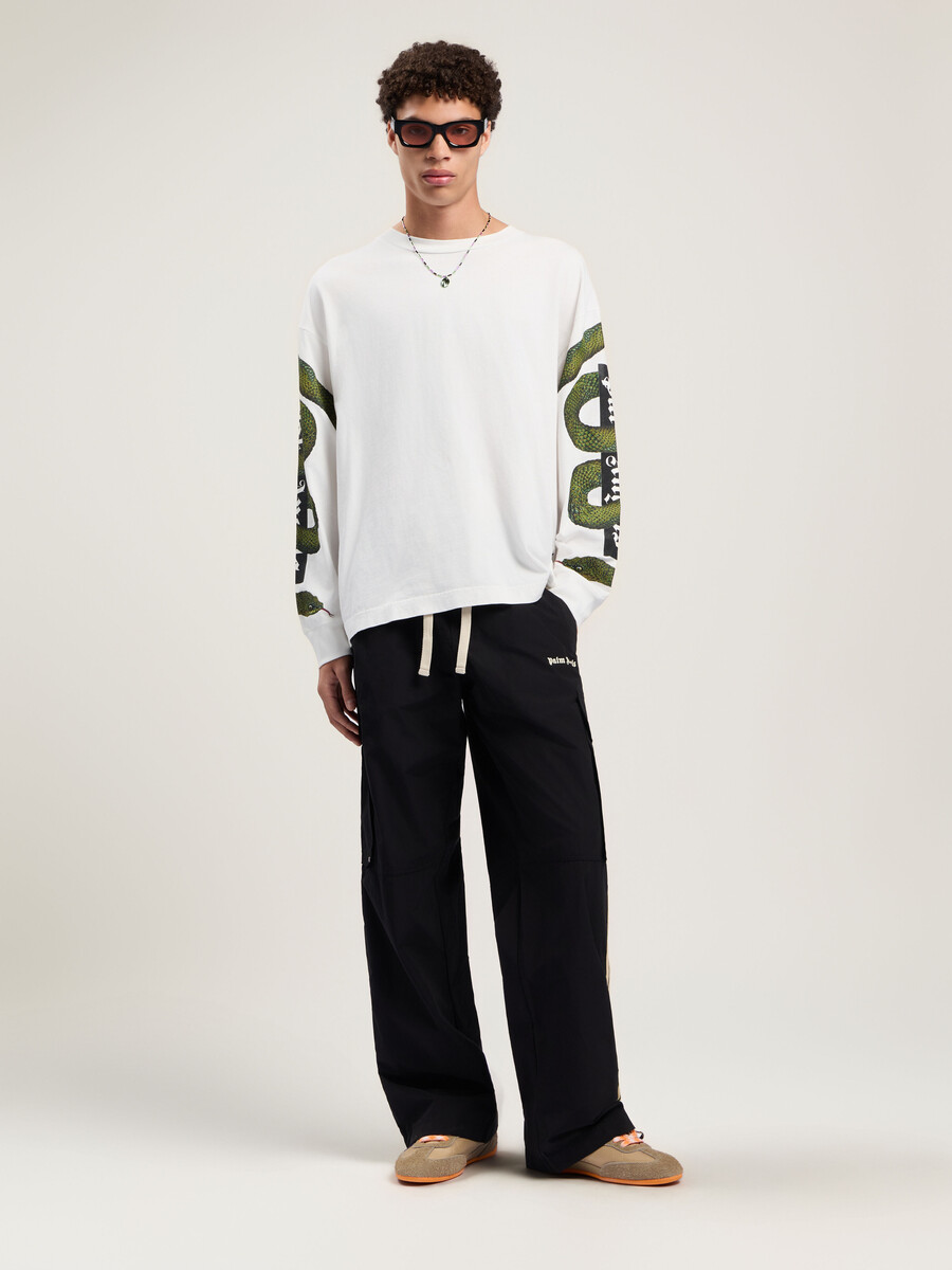 pantaloni cargo con logo classico