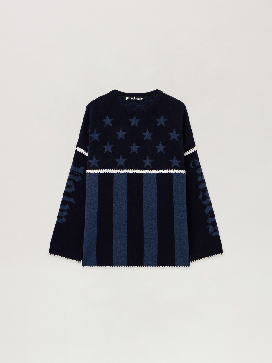 maglione a stelle e strisce