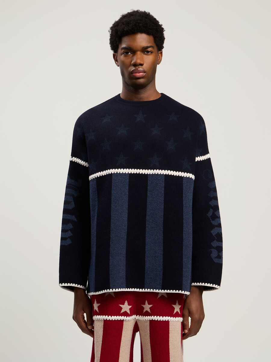 maglione a stelle e strisce
