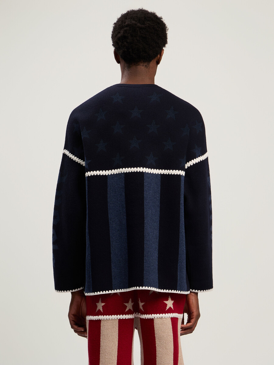 maglione a stelle e strisce