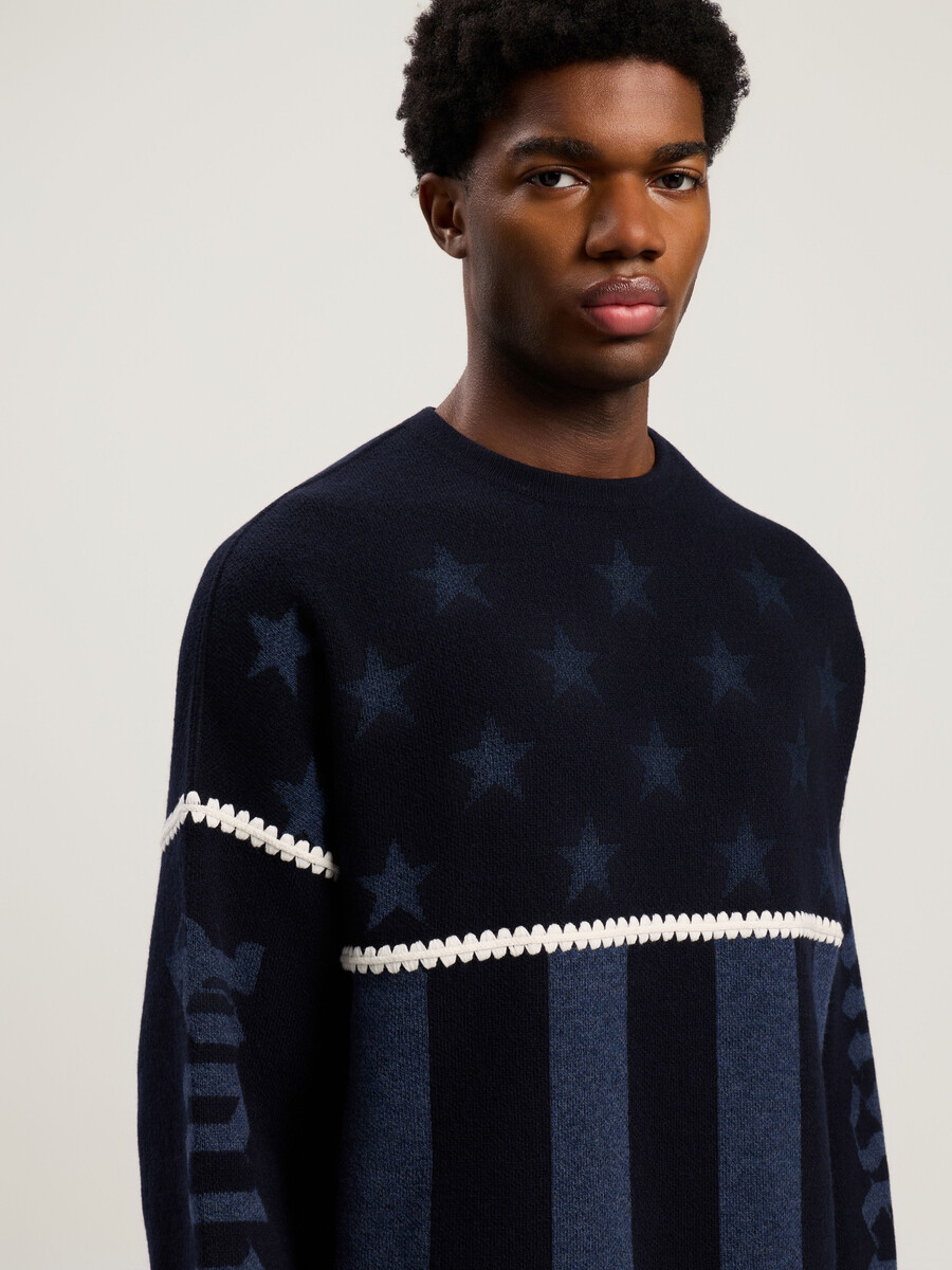 maglione a stelle e strisce
