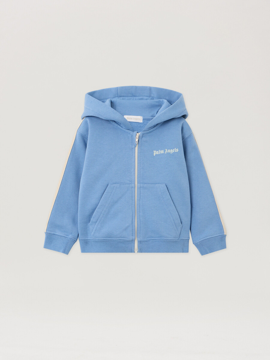 felpa con cappuccio e zip intera