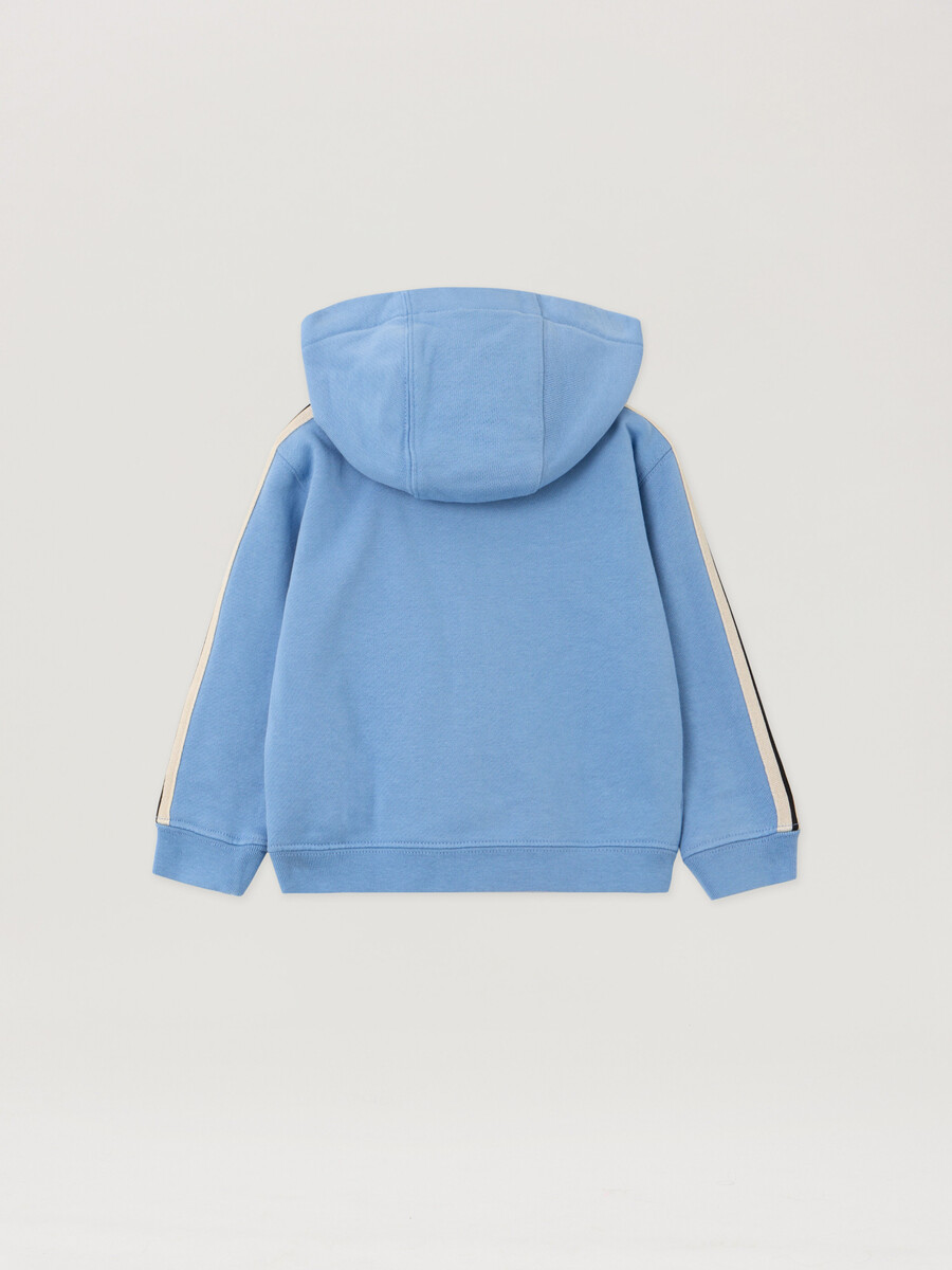 felpa con cappuccio e zip intera