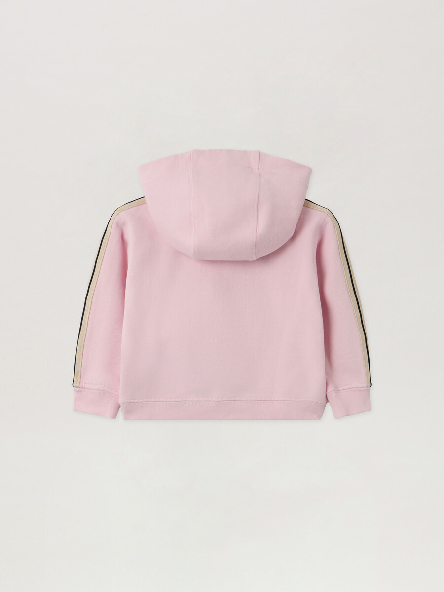 felpa con cappuccio e zip intera