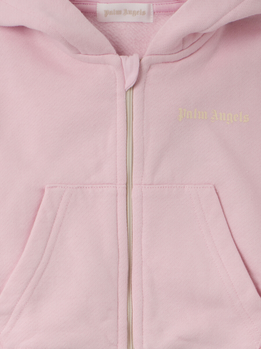 felpa con cappuccio e zip intera
