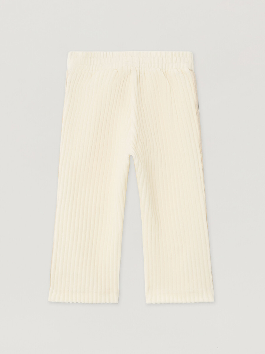 pantaloni da tuta a righe in velluto a coste