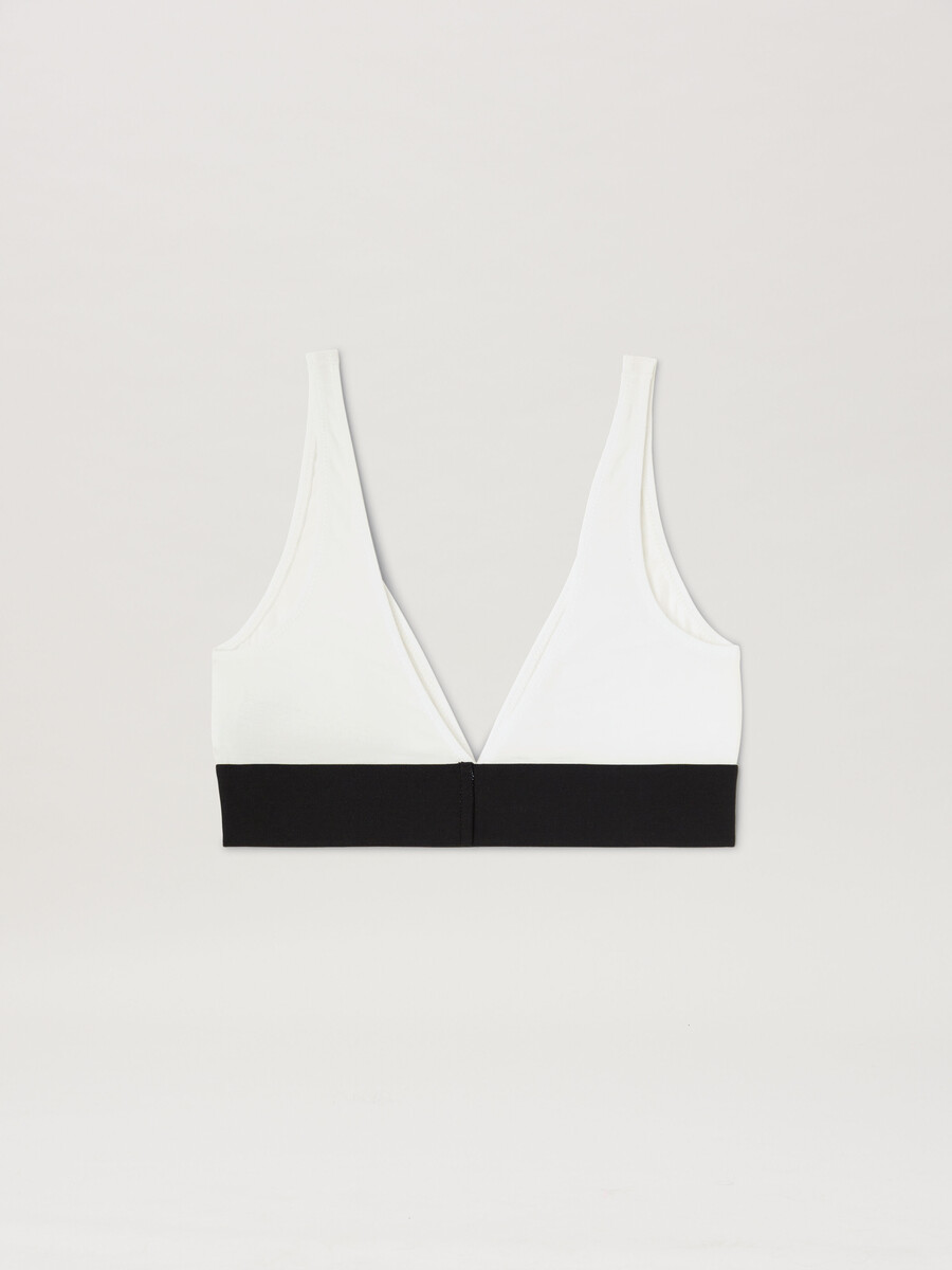 reggiseno a triangolo con logo classico