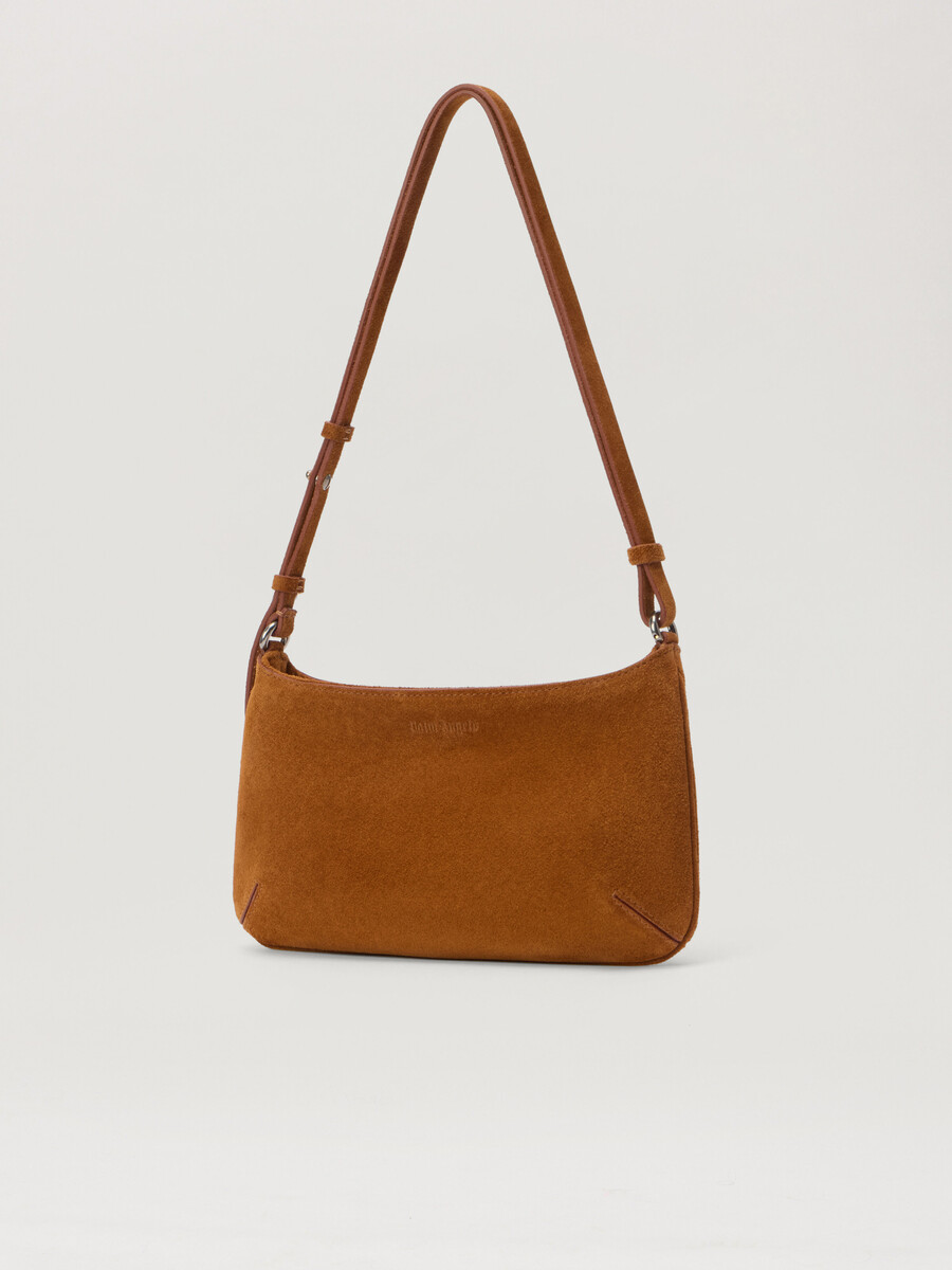 borsa giorgina in pelle scamosciata