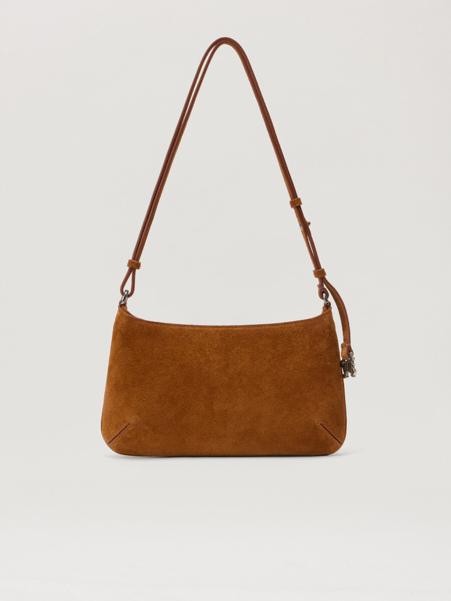 borsa giorgina in pelle scamosciata