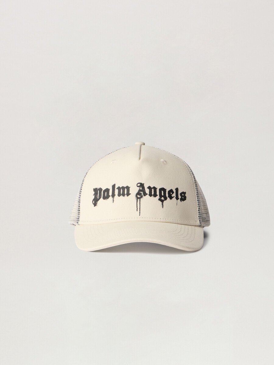 cappellino da camionista con logo spray