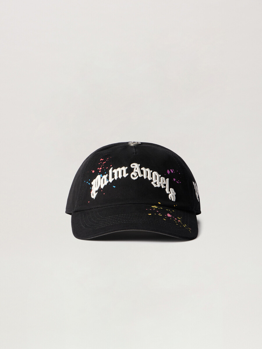 cappellino con logo curvo dipinto