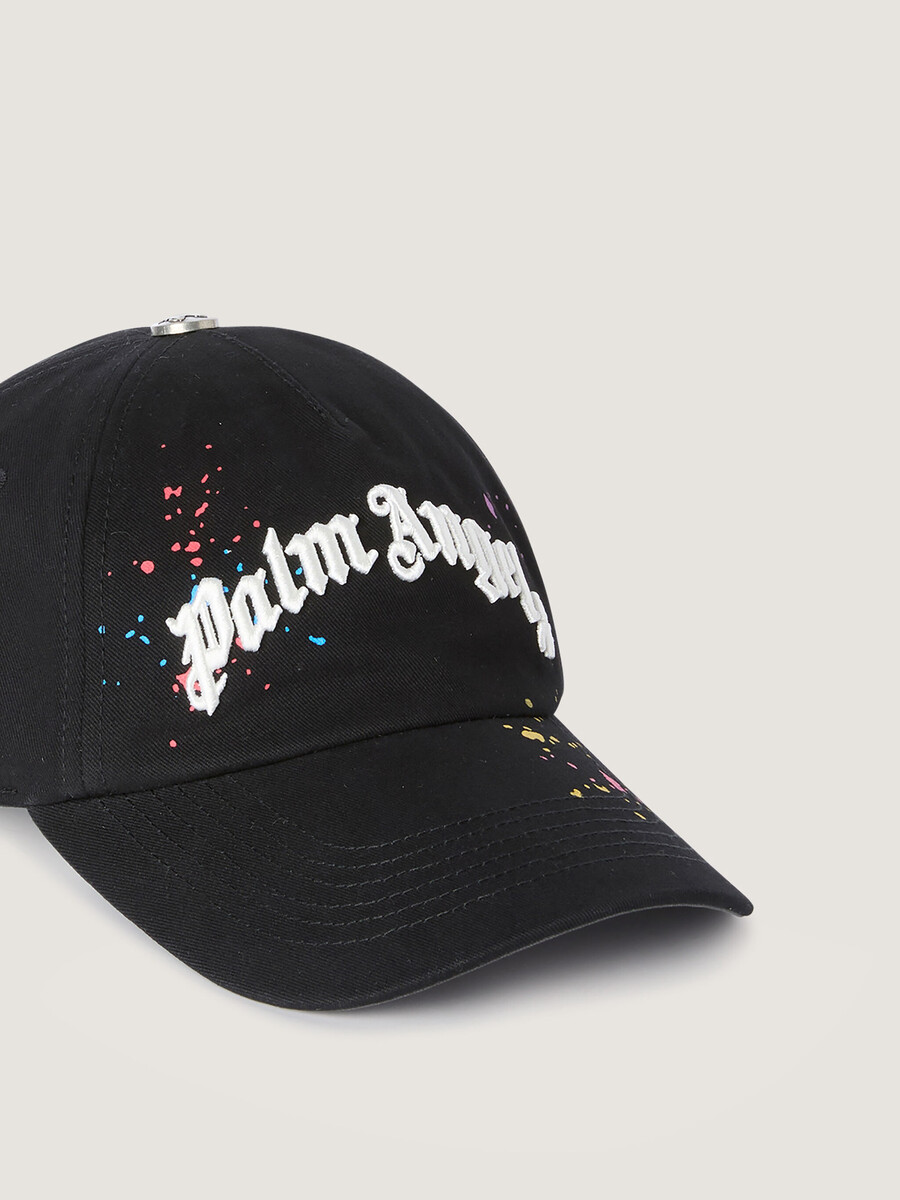 cappellino con logo curvo dipinto