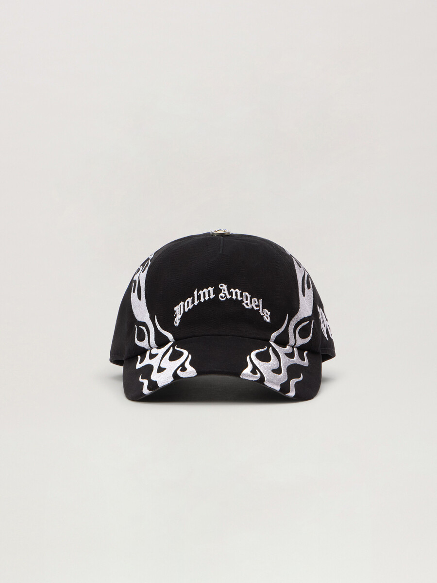 cappellino con logo curvo flames