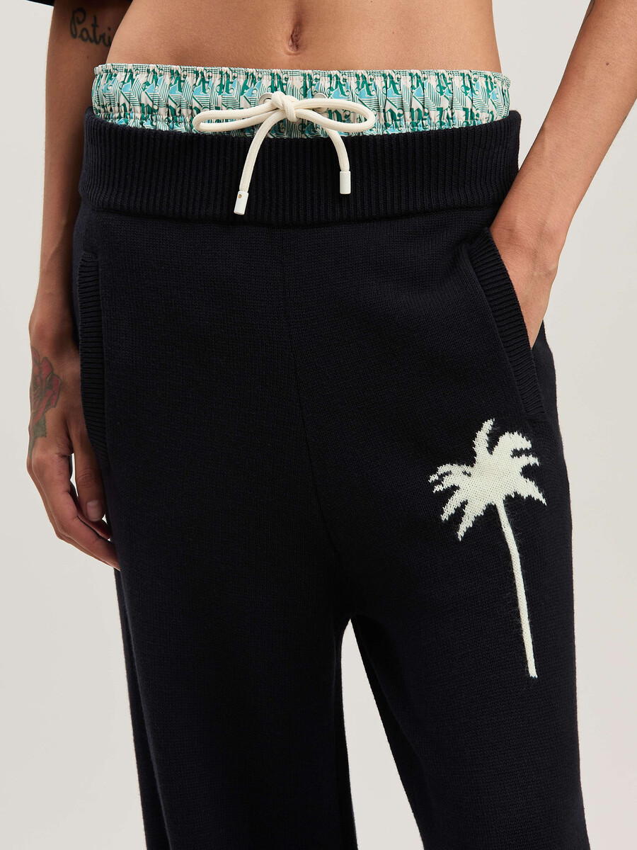 pantaloni in maglia palms