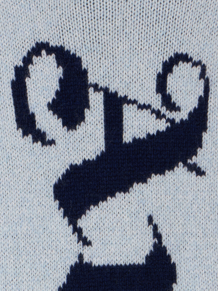 sciarpa in maglia con logo jacquard