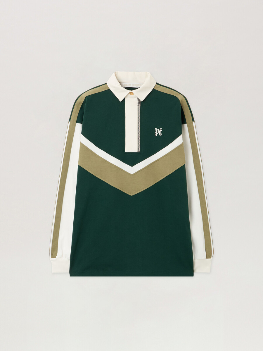 polo monogramma colorblock