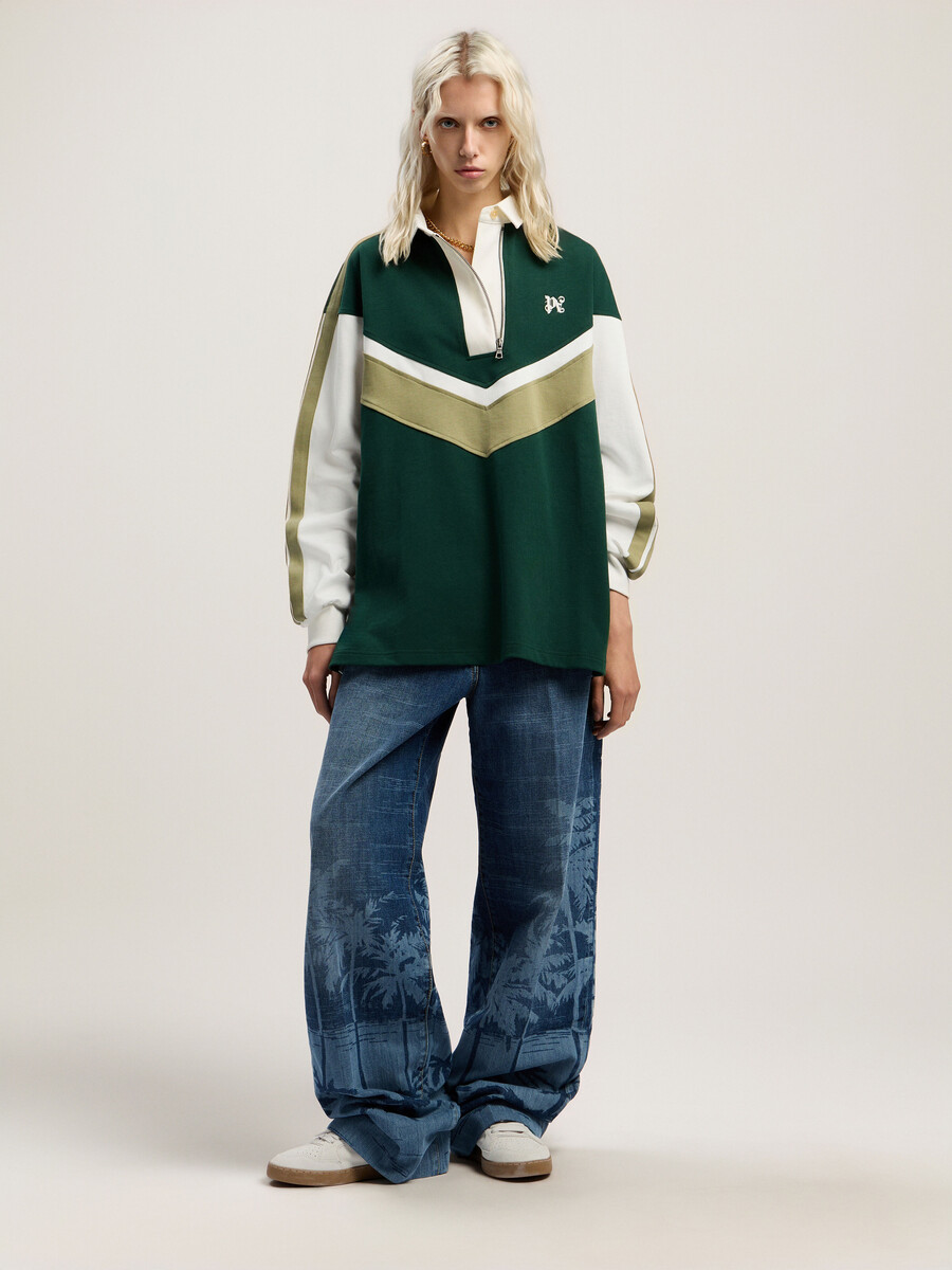 polo monogramma colorblock