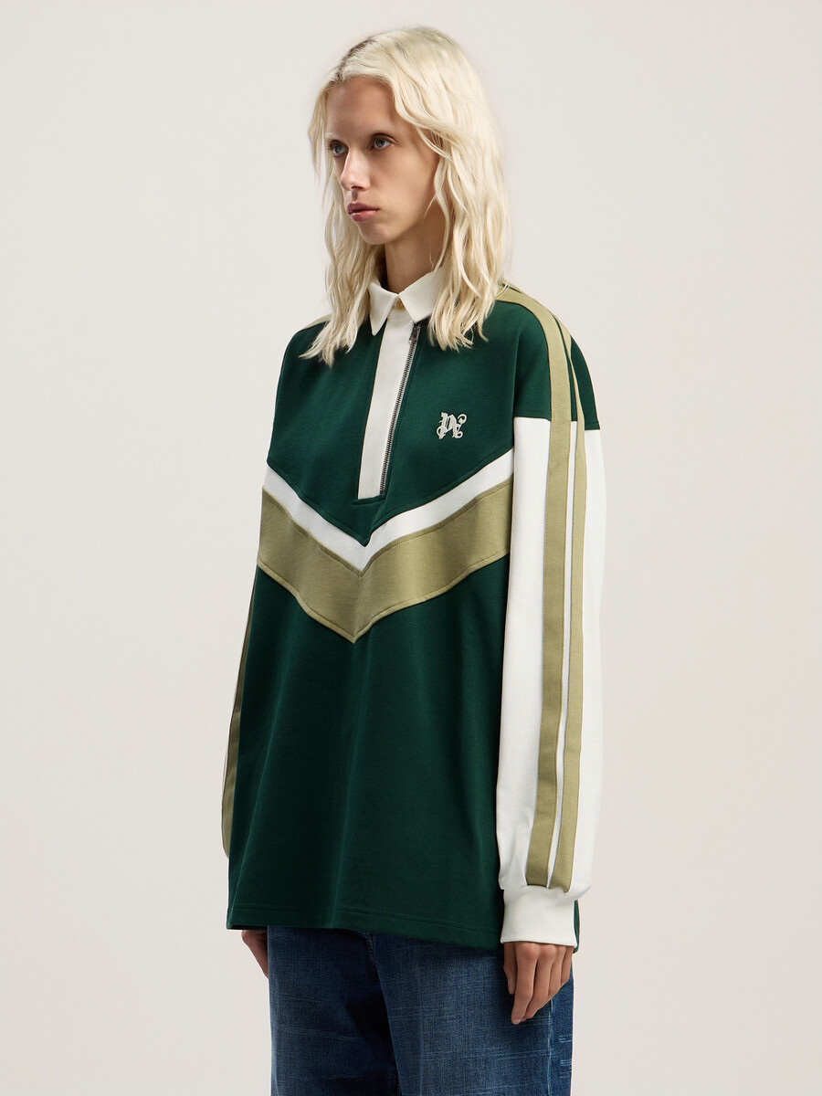 polo monogramma colorblock