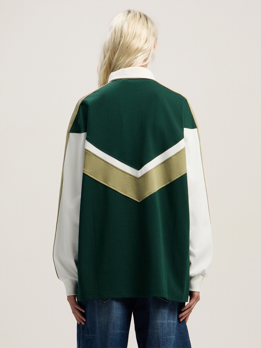 polo monogramma colorblock