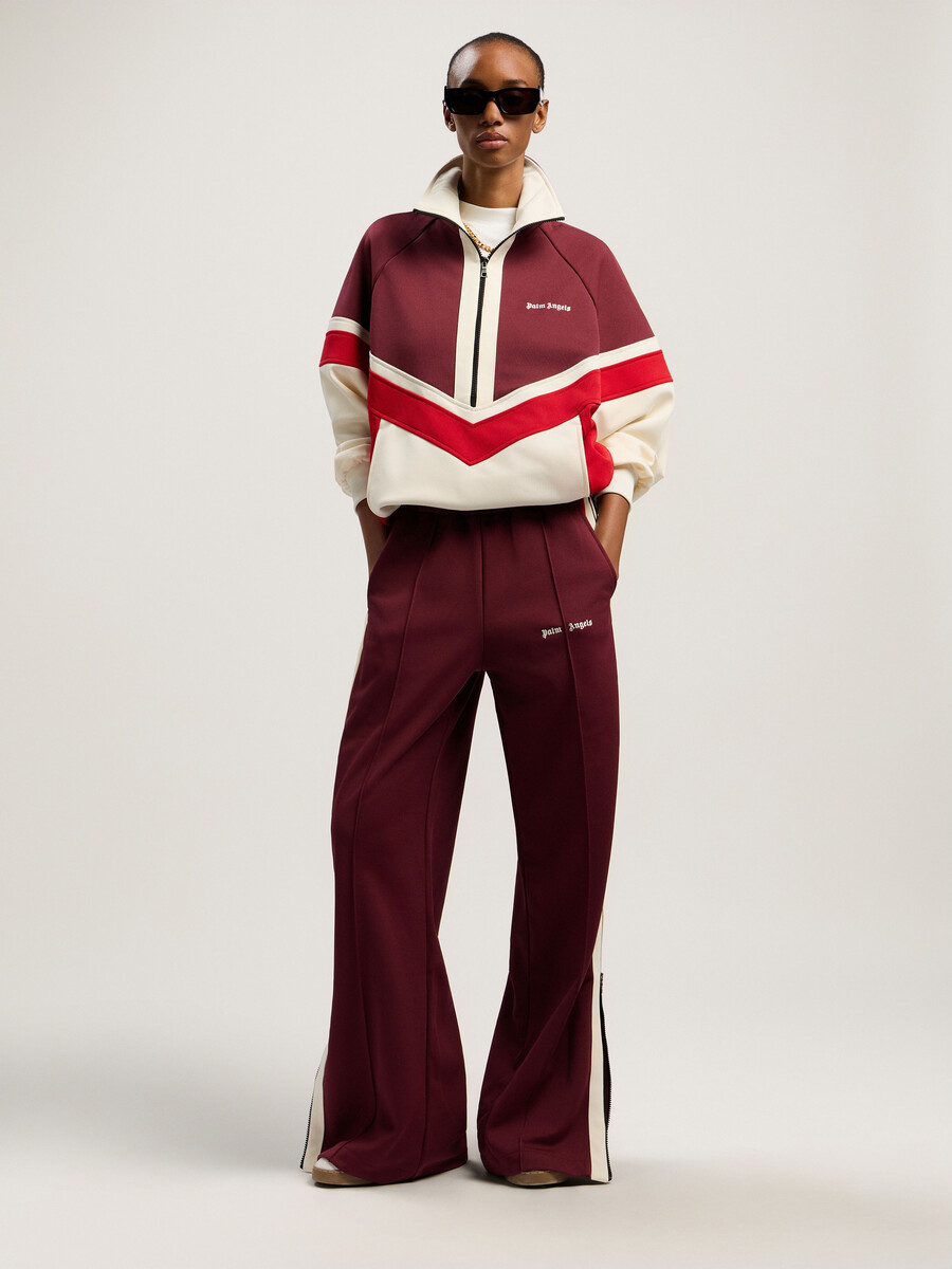 pantaloni da tuta con cerniera colorblock