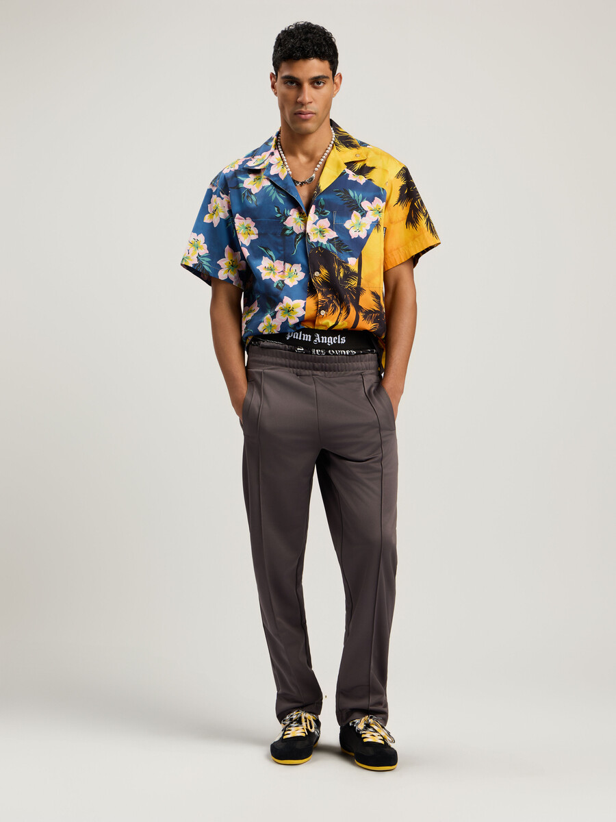 pantaloni da tuta con logo curvo