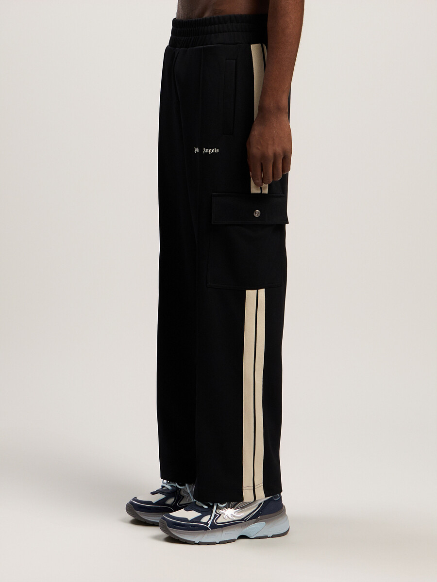 pantaloni cargo con logo classico