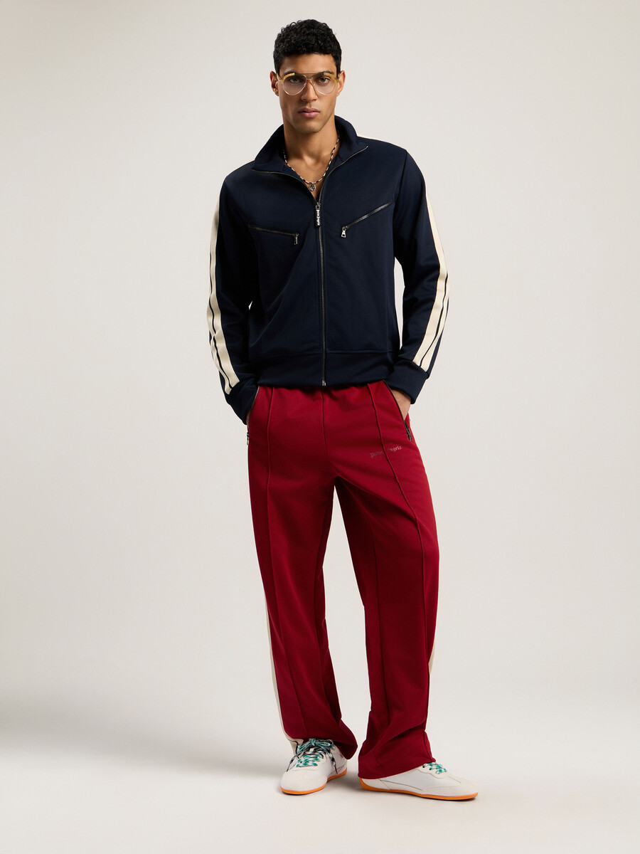 pantaloni da tuta con zip e logo classico